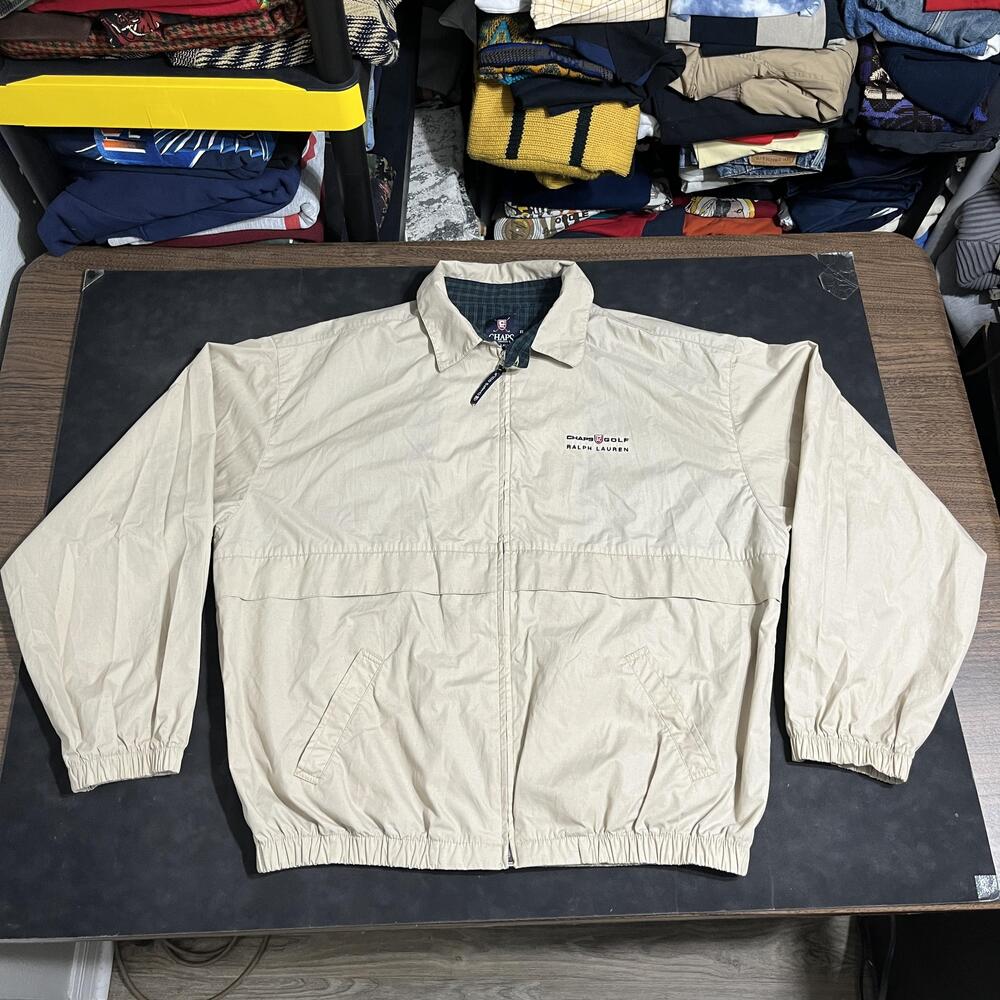 Polo Ralph Lauren Harrington Jacket Golf Chaps Windbreaker Plaid Lined Outdoor